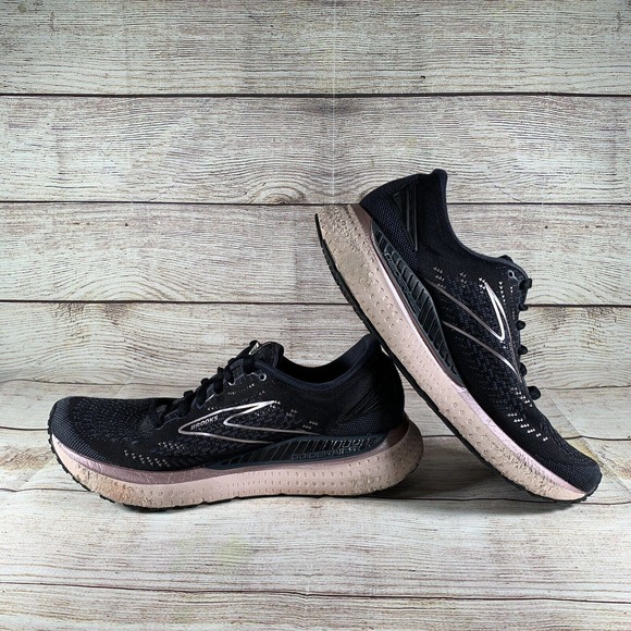 Brooks Womens Size 9 Glycerin GTS 19 Running Shoes Black 1203441B074 Lace Up - Picture 8 of 13